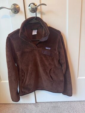 Patagonia Brown Snap-T Style Fleece Pullover in very good condition 🤎